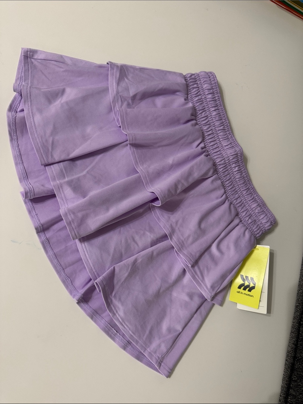 Girls' Lavender Ruffle Skort